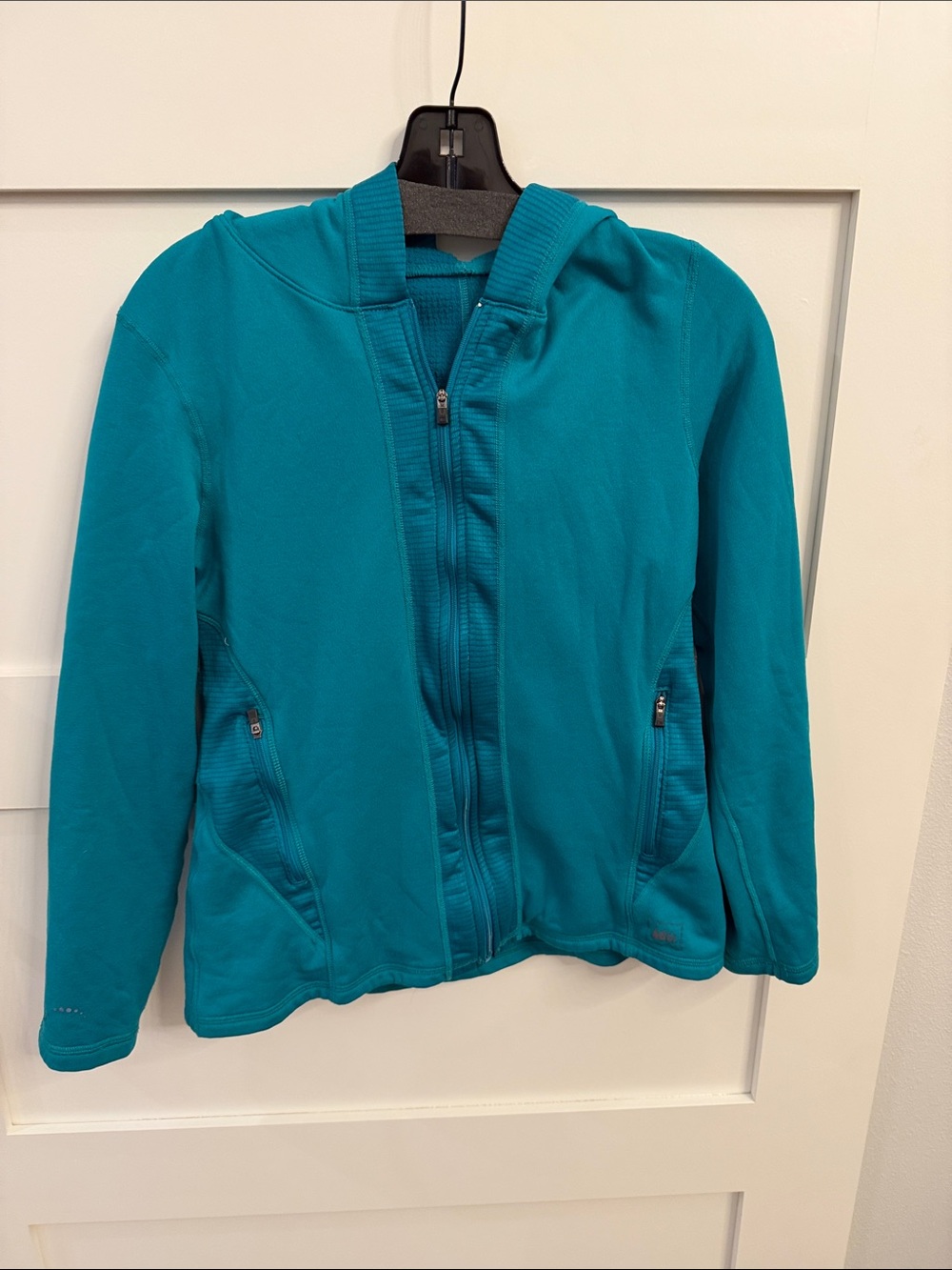 REI Teal Full-Zip Hooded Jacket